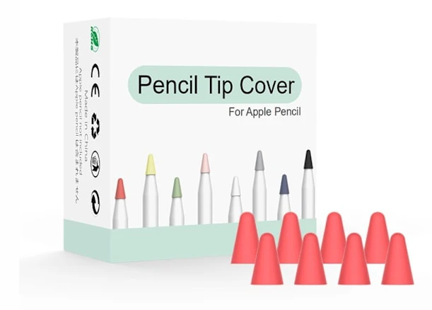 8-PACK Apple Pencil 1/2/Pro Spetsskydd / Tip Cover Röd