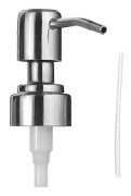 Ersättningspump Rostfritt Stål Tvål- och Lotiondispenser Pump Dispenser Ersättningshuvud Passar 26mm-27.4mm Diameter