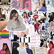 50X Ariana Grande Sångerska Popikon Klistermärken Iphone Laptop Ipad Vattenflaska Gåva - Dekoration