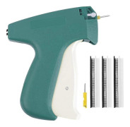 Fin StitchGun för Kläder, Märkpistol för Kläder, med 2 Fina Nålar 1500 Svarta & 1500 Vita Mini Fästen