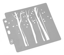 Trädstencilmall Målning Scrapbooking Prägling Stämpling Albumhantverk Kort