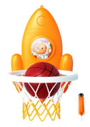Rocket Basketbollkorg Skjuttränare Hopfällbart Set för Barn Orange