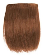 20/15/20/30 cm Hårförlängningsklämma Långt komplement hår Elastisk klämma Osynligt människohår Perukkuddar Syntetisk frisyr för kvinnor Light Brown 10cm