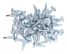 50 st Rundhuvud Borrskruv Halkfri Kolstål Galvaniserad Självborrande Skruvar 4.2x16mm Bricka