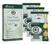 Ögonlockrengöringservetter, ögonkvalsterborttagningsservetter, tea tree-olja, återfuktande för torra ögon, rengöringsservetter, kliande ögon