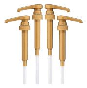4 st kaffeesirap pumpdispenser flaska press handpump huvud för kaffesmaksättning sirap