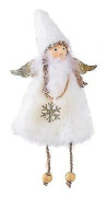 Mordely ängel Plysch Girl Xmas Tree Pendant Juldekorationer present