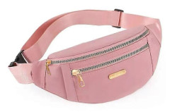 Casual midjeväska för män och kvinnor, crossbody-väska, slitstark och mångsidig axelväska med frontspänne [HK]