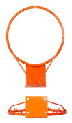 Väggmonterad Basket Hoop Basket Rim Goal Orange Steel för inomhussport utomhus för barn