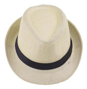 Sommar solhatt, herrars halm barn Bowler hatt, jazz hatt sommar sol halmhatt hushåll (gul)