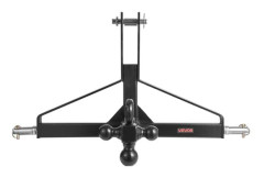 Dragkrokadapter, 66x16,5x45 cm, Svart, Kraftig stål