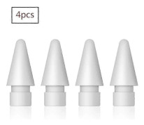 Kompatibel med Apple Pencil-spetsar 4-pack, Högkänsliga iPencil-spetsar Ersättningsspetsar Input Pen Nib Kompatibel användning i iPad Pro Apple Pencil 2 / Appl
