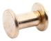 15 st 5 mm x 8 mm mässingsbelagda Chicago-bindarskruvar för pengarbälte