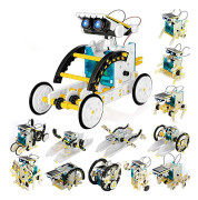 Solar Robot Toys Solar Powered Blocks Toy som gåva White