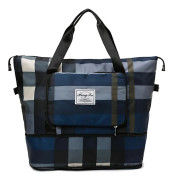 Vikbar torr/våt separat resväska fitness - on stock blue