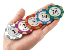 20 st 14 Valör 40 mm Diameter Färgstarka Runda Spelmarker för Brädspel