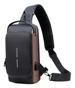 Axelväska för män Vattentät Crossbody Sling Bröstväska Stöldskydd Oxford Rider Väska Motorcykel Rese Messenger Väskor~07412