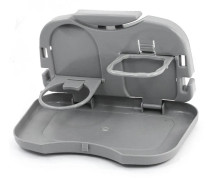 Hot New Folding Auto Bil Baksäte Bord Dryck Cup Brickhållare Grey