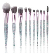 Premium Crystal Handle Makeup Brushes Set Eye Shadow Foundation Women Cosmetic Powder Blush Blending Beauty Make Up beauty Tool
