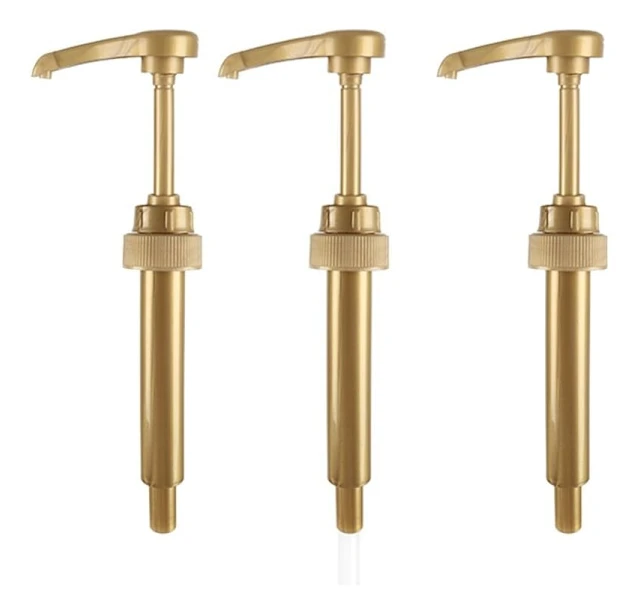 3 st Dispenser för Kaffe Mjölk Te Sirap Pump Svart Flytande Dispenser för Sirap Juice Flaska Dispenser，Mycket praktisk