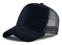Basebollkeps för män kvinnor, 5 paneler justerbar enfärgad truckerkeps mesh baksida sport avslappnad keps sommar solhatt för unisex