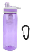 770 ml bärbar filtrerad vattenflaska utomhus vattenrenare för camping vandring nödsituation