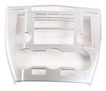 Bilstereo luftkonditionerings CD-kontrollpanel trim klistermärke för 2 2007-2012 (Silver)