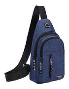 Dubbellagers Bröstväska - Crossbody Ryggsäck. Ingen USB-port. Stor Kapacitet. Vattentät Nylon. För Vandring & Allmän Användning
