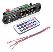 MP3-dekoder Bluetooth 5.0 FM-radio TF USB AUX inspelningsmodul stereo med färgskärm Fjärrkontroll Stöd 2*25W effektförstärkare DC 6v-18v
