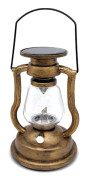 Retro Solar Hanging LED Flickering Flame Lamp Flameless Solar Lantern Outdoor Garden Lighting-Gold