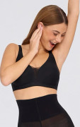 Seamless Breathable Support Bra for Large Sizes - Deep V Lift, Soft Support, Multiple Colors & Sizes Black L Black L