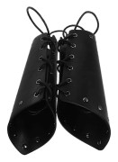 Retro Renaissance Manschett Armband Justerbar Passform 2ST Svart Cosplay Tillbehör Män Temafester