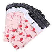 Rosa Flamingo Designade Fraktpåsar för Vattentät Frakt 50 st PVC-påsar