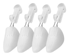 Skovårdsträd för män, antiskrynklor, skofasong, underhåll, plastskovårdsträd, transparenta, resevänliga, 2 par