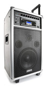 Portabelt ljudsystem med trådlösmikrofon CD Bluetooth mm 170.010 Vonyx ST100 MK2 Port.System 8" CD 2UHF