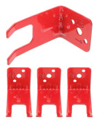 Brandsläckarfäste i järn, väggkrok för brandsläckare, 4-pack för hemmet