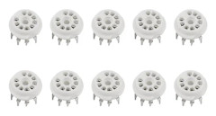 10 st PCB 9-stifts keramiska B9A vakuumrörsocklar Audio HIFI DIY-förstärkare för 12AX7 12AU7 12AT7 ECC81 ECC82