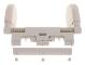 Adjustable Car Headrest with Side Cushions Memory Foam Beige Universal