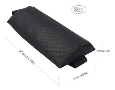 Huvud- och nackkuddar Mjuka loungerkuddar Justerbart ergonomiskt nackstöd Kudde för stolar Vilstolar Fåtöljer Svart Svart