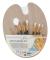 Nassau - Wooden Palette with 4 Flat and 4 Round Brushes - (K-AR0822/GE)