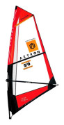 Aztron Soleil Windsurf 5.0 Segel Röd,Vit 5.0 m2