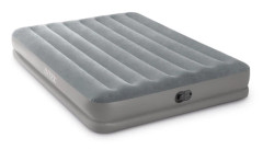 Dubbel luftmadrass med inbyggd pump, 203x152x30 cm