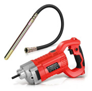 6800U/min Betongvibrator 2100W 220Hz Kraftfull Motor, 1.5M- Ø 38mm Vibrerande Nål, Handhållen Betongvibrator för Vägar