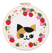 Katt Broderikit Nybörjarbroderikit för att Odla Tålamod 1 Set