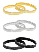 3 par halkfria skjortärmar, Stretcharmband, Silver