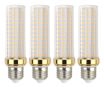 E27 LED Bulb, Corn Type - 24W, Cool White 6000K, 2000 lm, 120 LEDs, Compatible with Ceiling Lights, Non-Dimmable, 4-Pack