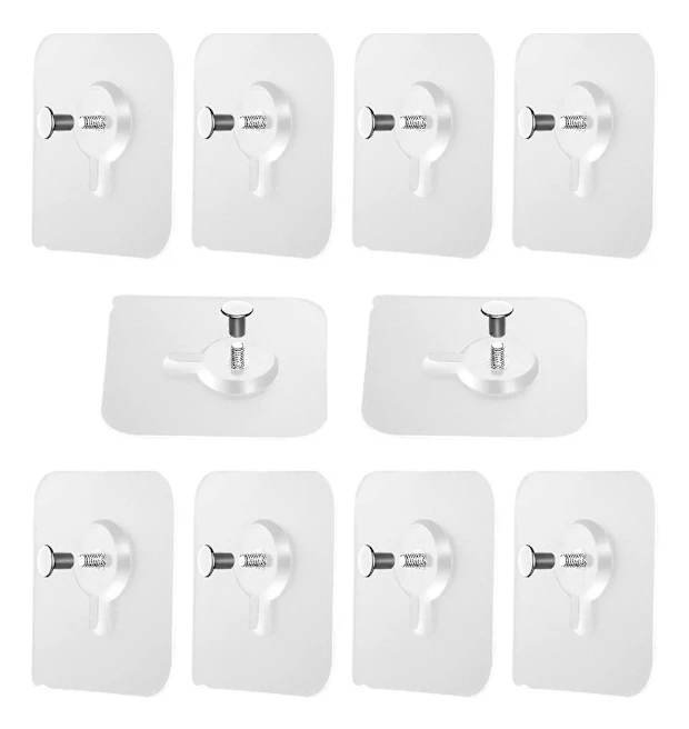 10 Pieces - Self-Adhesive Nails Without Drilling - Self-Adhesive Frame Clip Hook