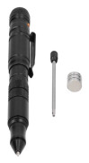 /EA/MultiTool Fickpenna Självförsvarsverktyg med LED-ficklampa Mini Cutter för utomhusbruk (svart)