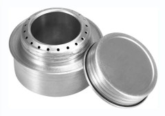 Spritkök i aluminiumlegering med lock, lättvikts mini-alkoholkök för camping