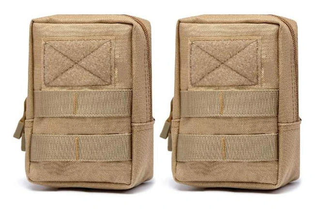 2 st taktiska Molle-väskor Militär bältesväska EDC midjeväska Extra